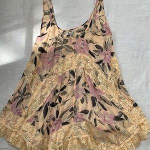 Free People Intimately Trapeze Slip Rare Pattern